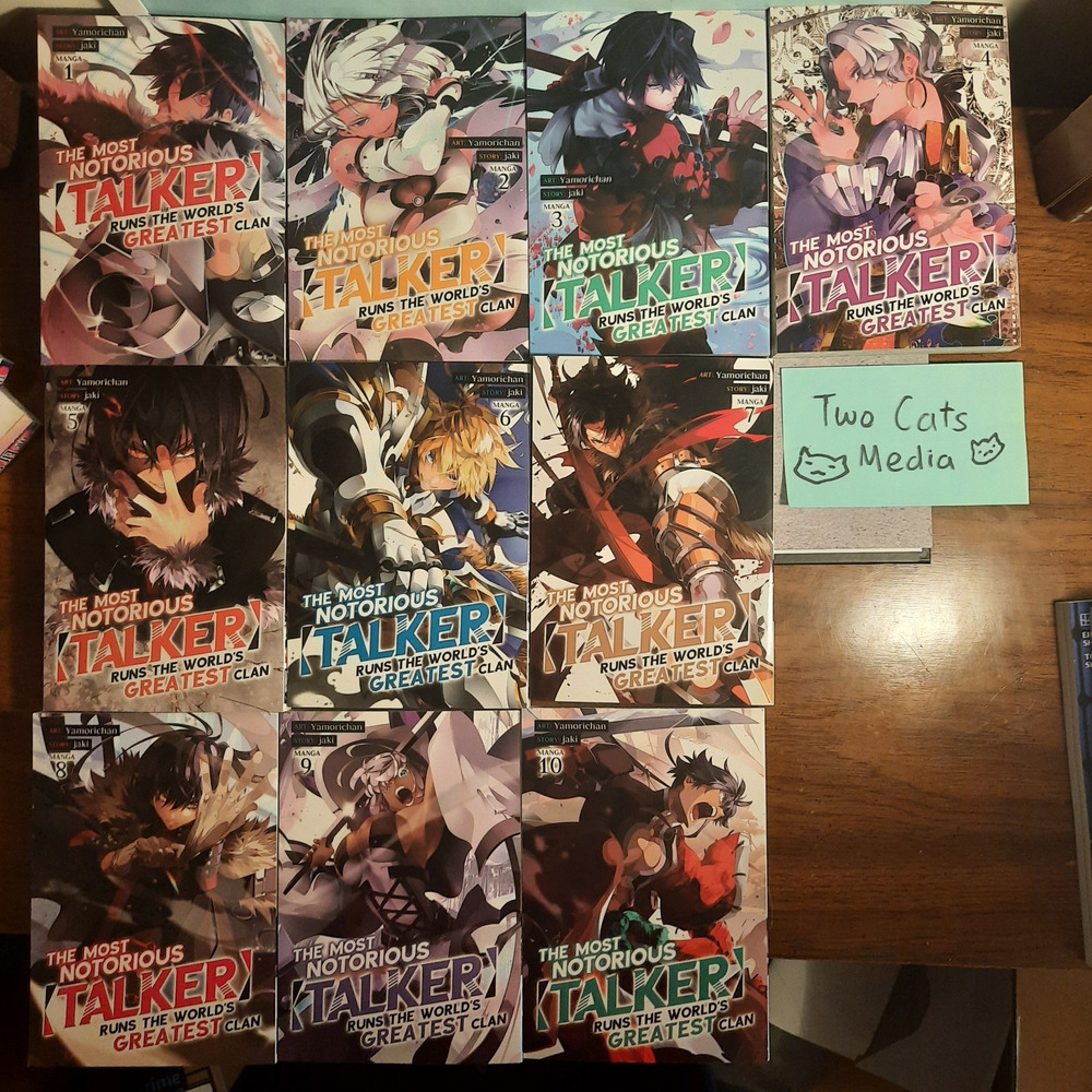 📚The Most Notorious "Talker" Runs the World's Vol. 1-10 English Manga Bundle
